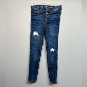 Cat & Jack Women's Blue Distressed Skinny Jeans